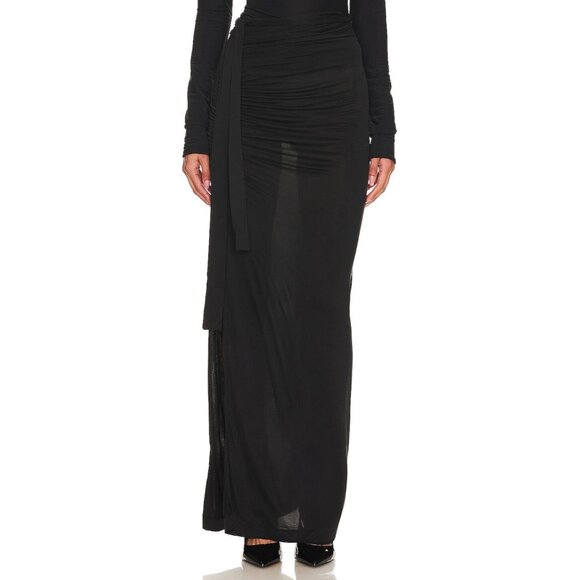 GAUGE81 Hania Sheer Skirt in Black - Picture 2 of 5